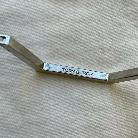 Tory Burch Hexagon Logo Hinged Bangle - Picture 6 of 10